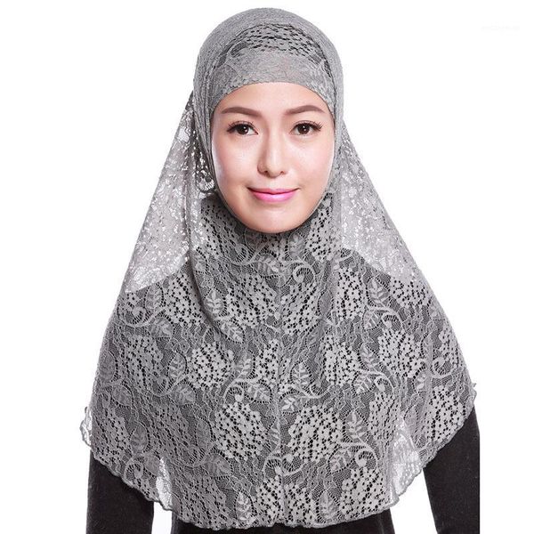 

women maxi hijab two pieces set under hijab caps 2020 lace fashion shoulder cover elegant turban comfortable headscarf hijabs1, Red