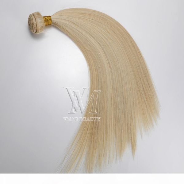 

piano color #60 #20 100% unprocessed double drawn weft silk straight single donor virgin remy human hair extension 3 bundles lot, Black