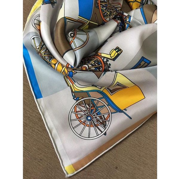 

scarves thicken 100% silk scarf shawl foulard women fashion, Blue;gray