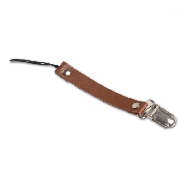 

pacifiers# dummy anti-lost teether nipple holder clip soother short safe toddler baby feeding leather strap pacifier chain1