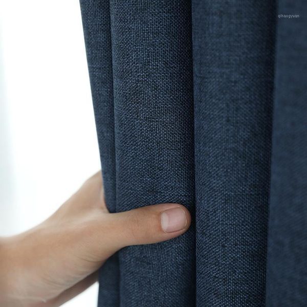 

300cm height blackout door curtain curtains for modern cotton linen bedroom curtains cloth living room insulation drapes1