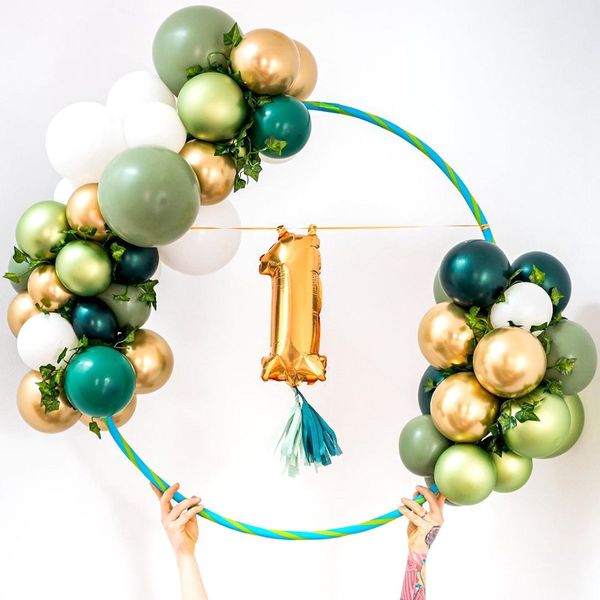 

round circle garland hoop balloon arch frame ring birthday party wedding decorations baby shower favors christmas decor