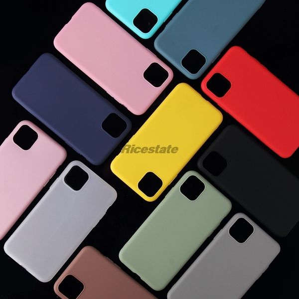 

candy color silicone phone case for iphone 11 pro xs x xr 7 8 6 6s plus 12 mini 12mini 12pro max soft protective cover