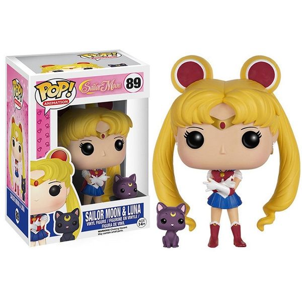 Funko Pop Sailor Moon Figure Ornament Action Models Giocattoli da collezione per bambini Regalo