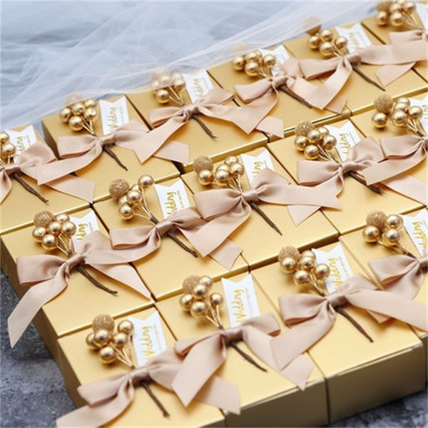

sugar box marry articles creative new style square case european style wedding souvenir golden carton factory direct selling 1 6kx2 p1
