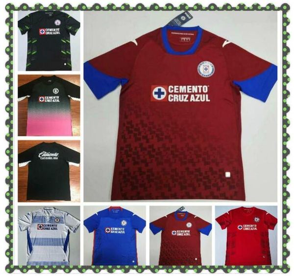 

liga mx 2020 2021 cruz azul soccer jerseys home over 3d 20 21 футбольная футболка 3xl, Black;yellow