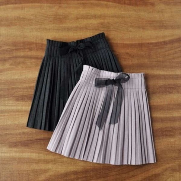 

half length pleated girls' short skirt autumn and winter drs 2020 new women's big children's foreign sle, Blue