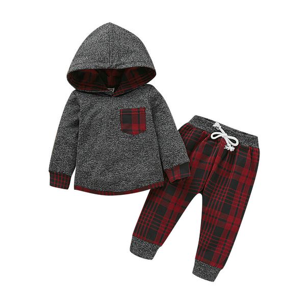 

newborn kids baby boy girls clothes set autumn winter warm 2pcs sweater hooded long sleeve + pants clothes outfits set 6m-3y 1021, White