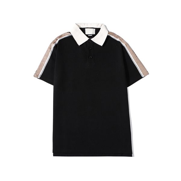 

men stylist polo shirt luxury italian mens short sleeve fashion casual summer t shirt color choice m-xxl size 2022, White;black