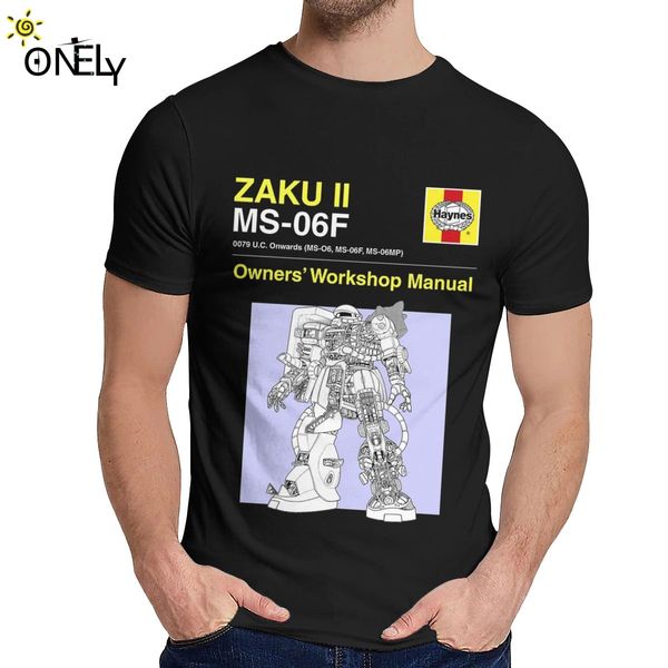 

summer man t-shirt mazinger z gundam zaku ii owner's manual comfortable fashion o-neck vintage t-shirt sport hooded sweatshirt hoodie
