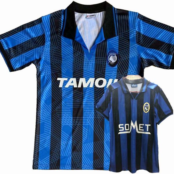 

1991 1996 1997 retro atalanta bc soccer jersey inzaghi bonacina d.morfeo 91 96/97 football retro sports shirt s-2xl, Black;yellow