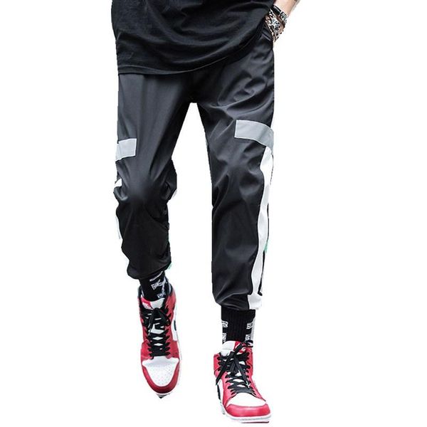 

mens fitness pants long trousers tracksuit yoga pant workout joggers side stripe sweatpants for men, White;red