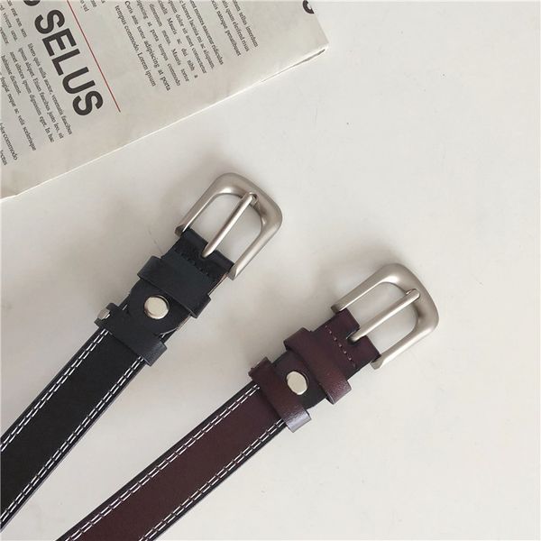 

основной кожаный ремень в два цвета 0.12kg, Black;brown