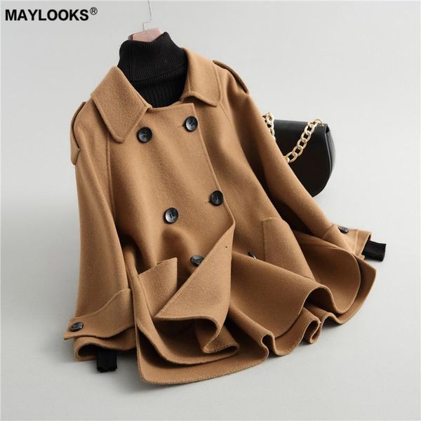 

maylooks 2018 new fashion fur coat 380561, Black