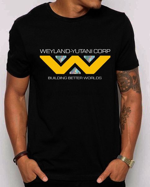 

aliens weyland yutani corp logo shirt holographic design male hip hop funny wholesale sport hooded sweatshirt hoodie t shirt