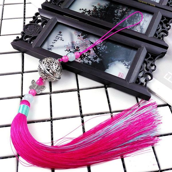 

2 шт. jingle bell butterfly tassels подвеска diy ювелирные изделия чара декоративные ремесла ремесла аксессуары одежда сумка ключ кисточкой