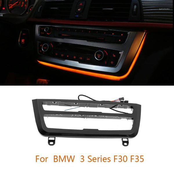 

2 color blue orange atmosphere lamp for 3 series f30 lci radio trim led dashboard center console ac panel light1