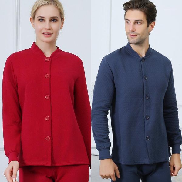 

autumn clothes and trousers cardigan middle-aged winter turtleneck sweater women's thermal underwear set1, Black;white