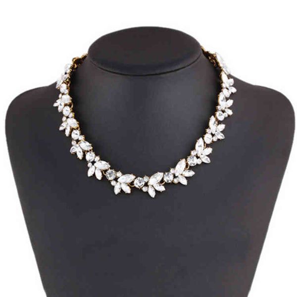 

necklace wheat ear alloy diamond clavicle short women's accsori, Silver