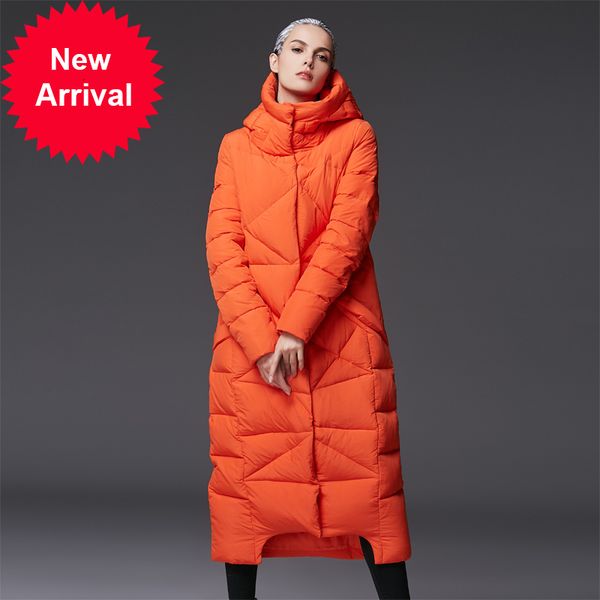 

extra long duck down coat hooded loose plus sizes elegant new winter jacket women womens jackets and coats parka designer, Black