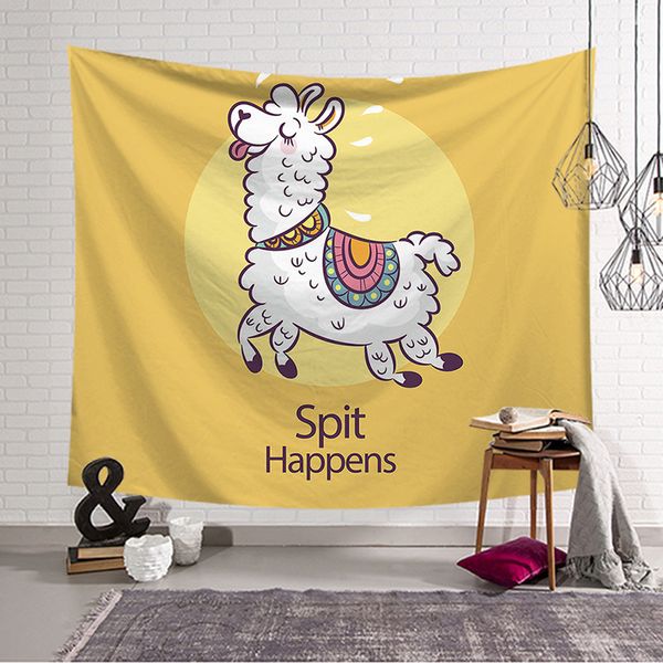 

alpaca series hanging cloth live room new rental room decoration wall cloth dormitory bedroom bedside tapestry dhl free