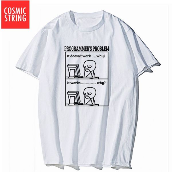 

sport cosmic string 100% cotton programmers problem print men t shirt casual loose men tshirt cool o-neckt-shirt male mens tee shirts