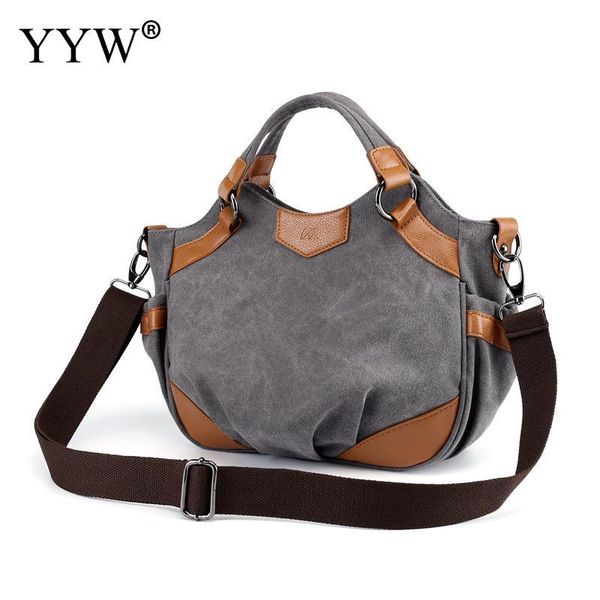 

2020 new arrival multifunctional large women handbags canvas bag stitching shoulder portable shopping bag package for women