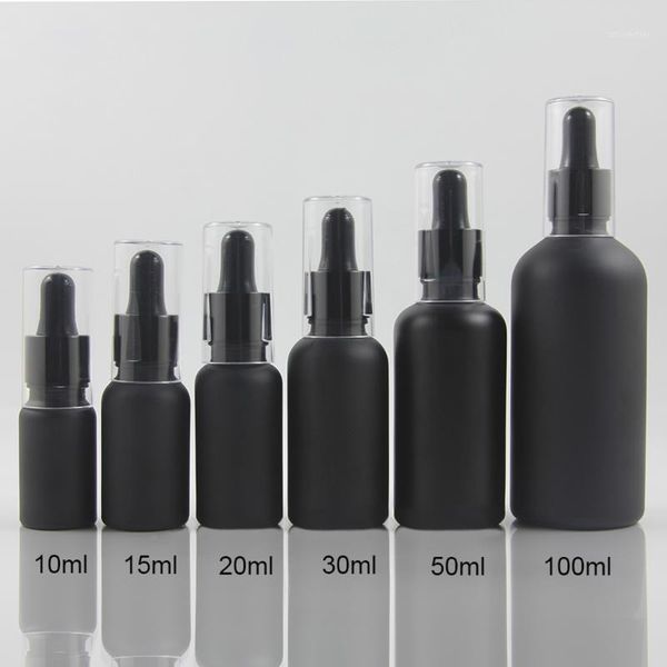 

storage bottles & jars product fragrance oil bottle 1 oz, black/frosted black 30ml essential 100pcs refillable1