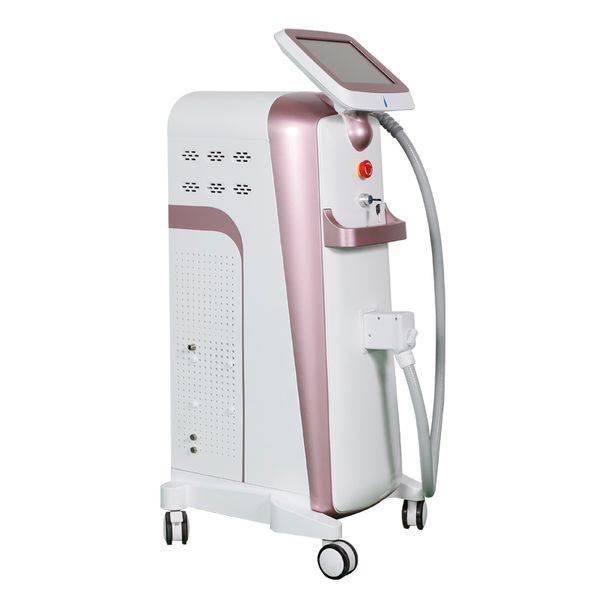 

3 wavelength 755nm 808 1064nm diode laser hair removal machine, Black