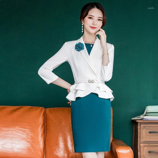 

business suits,women civility formal one-piece dress suits,office lady suit set,korean version formal clothes,f151, White;black