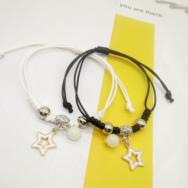 

tiktokbra браслет braceletluminous braceletceletbraceletpair мужчин womenã пара светящихся studentssimple bestie черно-белой руки stri, Golden;silver