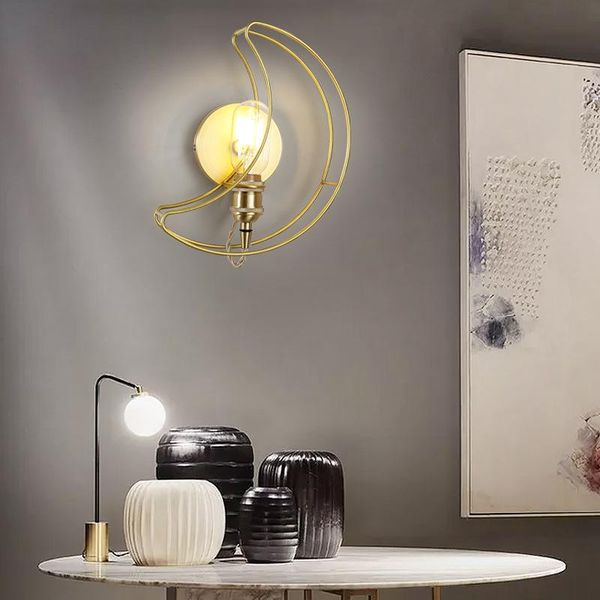 

wall lamp nordic led crystal abajur deco maison industrial decor home beside