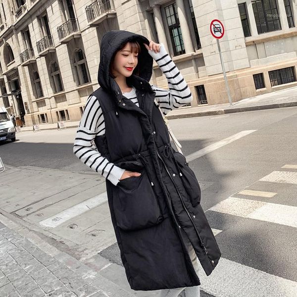 

suit-dress cotton-padded clothes girls long coltsfoot season loose coat cotton-padded jacket woman back season special selling1, Black;white