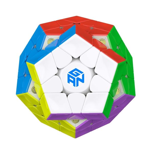 

new gan mega_m 3x3 magnetic wumofang magic cube puzzle 12 sides dodecahedron professional educational toys for kids y200428