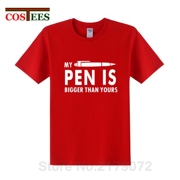

funny my pen is bigger than yours o neck short sleeved graphic printing cool sport hooded sweatshirt hoodie men t shirt