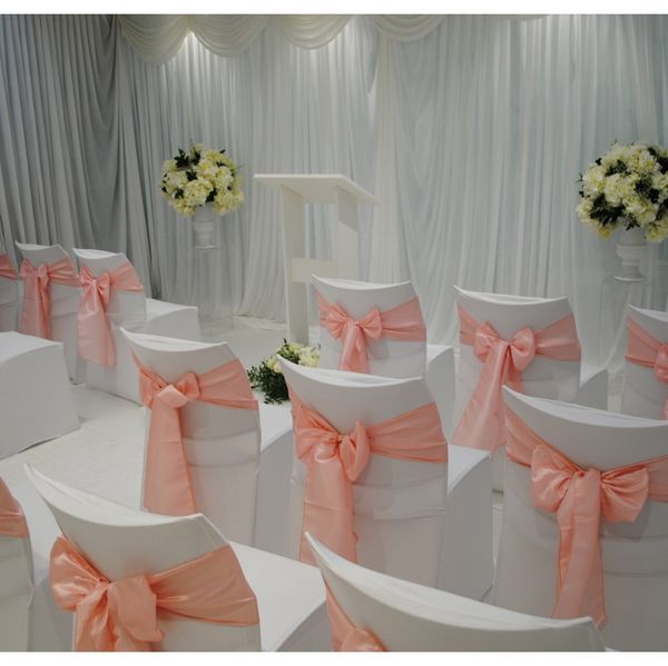 

6x108inch satin fabric chair sashes wedding chair cover 100pcs set wedding banquet party decoration event supplies express f bbyfua