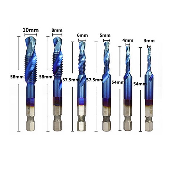 

m3 m4 m5 m6 m8 m1o tap sets hss metric thread tap hss drill bits spiral trapezoidal hand screw taps dropshipping