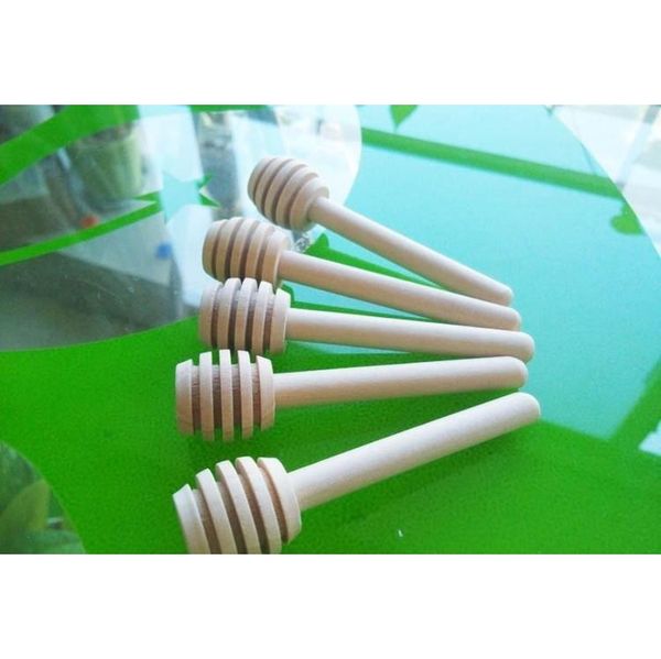 

8cm wooden honey stick dipper wood honey spoon stick uegdu