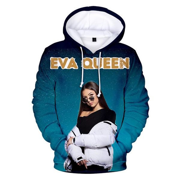 

eva queen 3d streetwear hip long casual hoodies coats fashion hooded women sweatshirts men pullover print hop sleeve hoodie prusw, Black