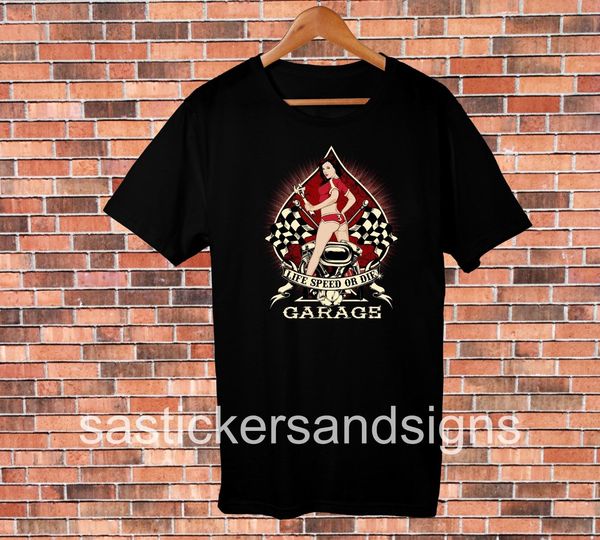 

new casual cool tee shirt quality funny classic cool retro t-shirt life speed or die garage t-shirt sport hooded sweatshirt hoodie
