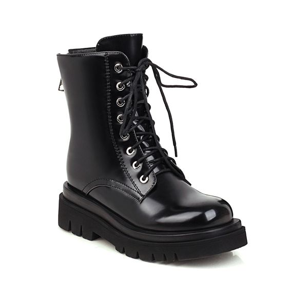 

women's fine 2021 fiber 22-25cm autumn length fashion short boots and versatile essentials travel 4cun, Black