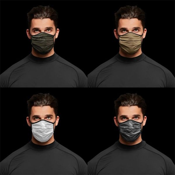 

camouflage face mask fashion breathable dust-proof washable reusable quick dry masks mesh cycling mask cca12463 120pcs 25 n2