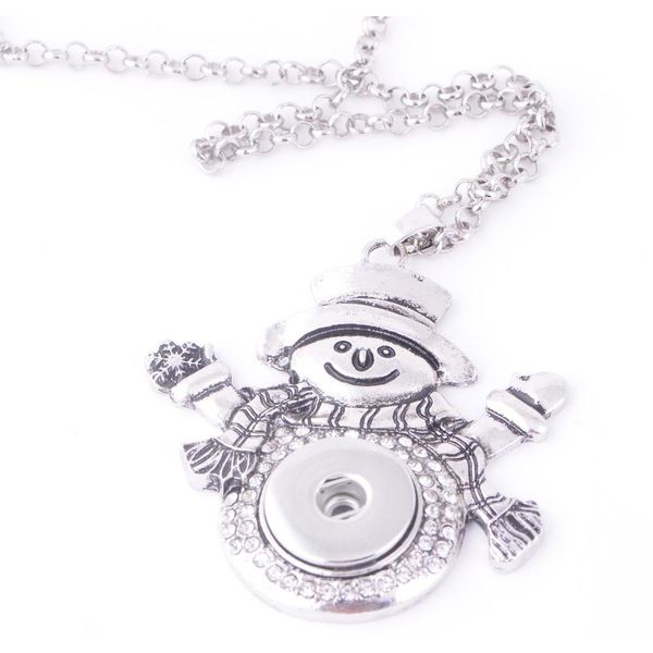 

noosa women's ginger snap pendant necklace interchangeable jewelry fit 18/20mm snap chunk button christmas gift wmtzrq dh_seller2010, Silver