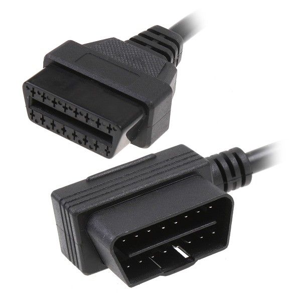 

obd-ii obd2 16pin male to female extension cable diagnostic extender 100cm car