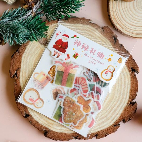 

40шт лот рождество наклейки рождественский подарок герметизация скрапбукинг назад в школу декоративное коллаж planner альбом журнал jllpzh h