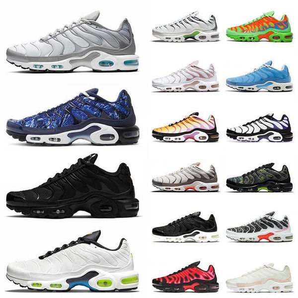 

wholesale 2022 arrival tn plus running shoes size 12 triple black sherbert bleached aqua mean green crater black white outdoor sneakers