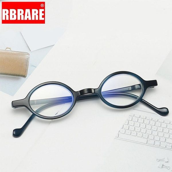 

rbrare portable reader reading glasses anti-blue light fashion round ultra-light plastic frame reading glasses gafas para leer1, White;black