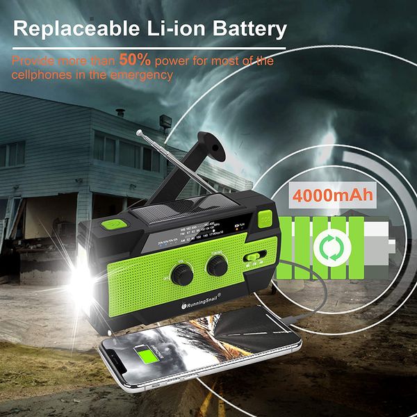 

guangzhou juropin 4-in-1 solar emergency radio am fm online internet news flashlight crank dynamo 7 colours