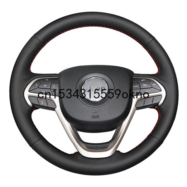 

diy sew customized steering wheel cover for jeep grand cherokee cherokee compass renegade wrangler car assessoires
