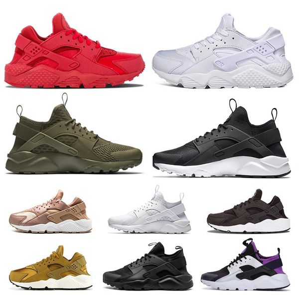 

new huarache iv 4.0 iv 1.0 mens womens running shoes triple black white red silver huaraches trainers sports sneakers